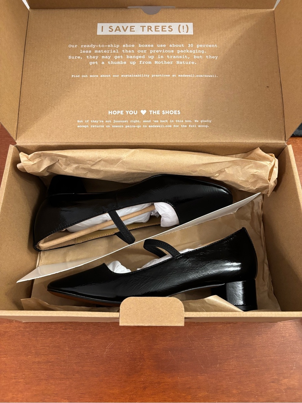 Madewell Greta Pump in black patent leather, 6.5, NIB - Picture 4 of 6
